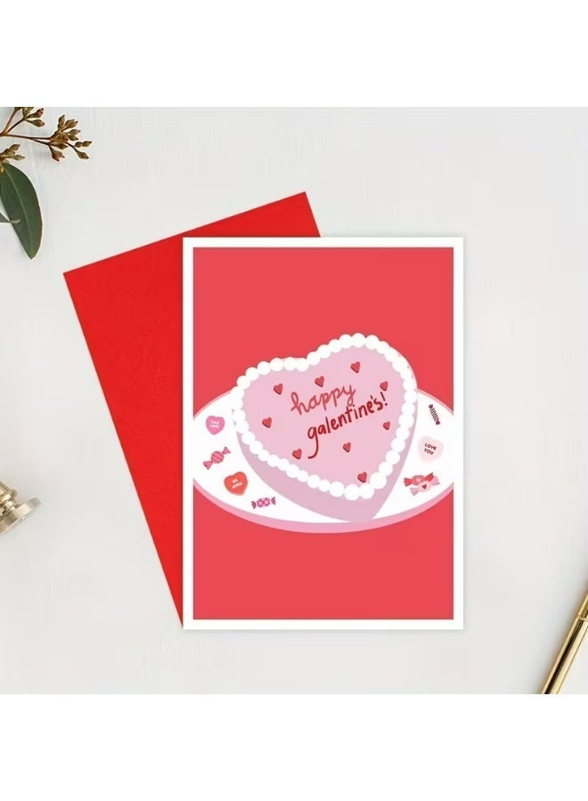 Kandid Cute Valentine's Card 1pc Trendy Galentine's Day (Galentine) - Image 2